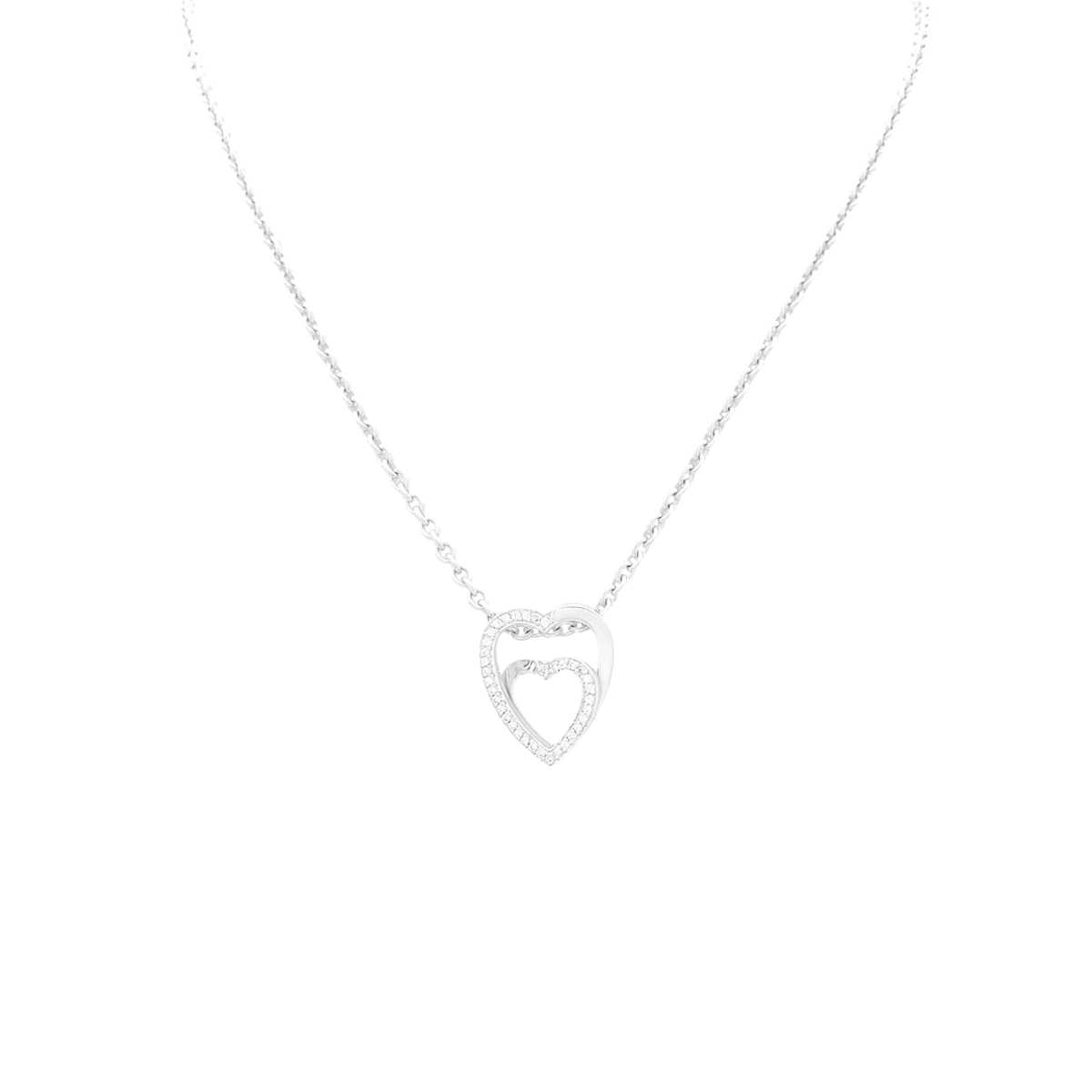 Collier Pendentif CARTIER en or blanc et diamants - Castafiore