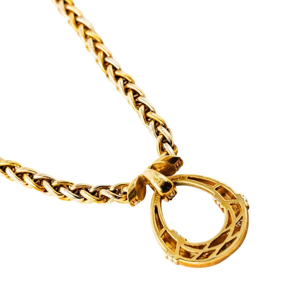Collier Pendentif CARTIER en or jaune, or rose, or blanc et diamants - Castafiore
