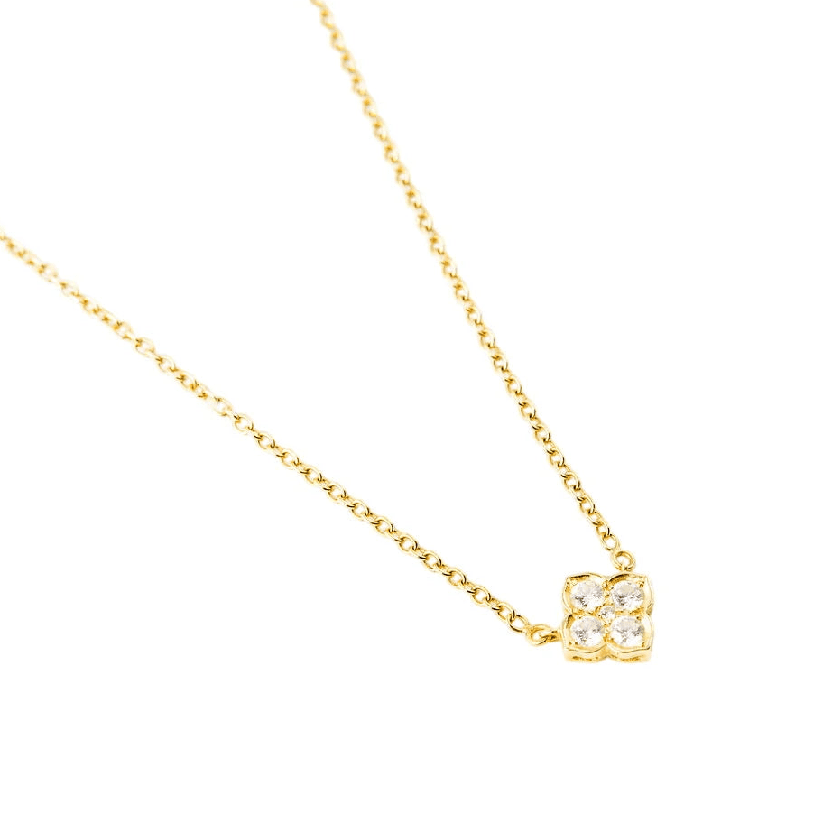 Collier Pendentif CARTIER "Inde Mystérieuse" en or jaune et diamants - Castafiore