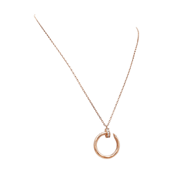 Necklace Cartier, "Juste un Clou", rose gold and diamonds.