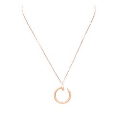 Collier Pendentif CARTIER "Juste un Clou" en or rose et diamants - Castafiore