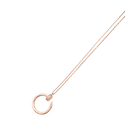 Necklace Cartier, "Juste un Clou", rose gold and diamonds.
