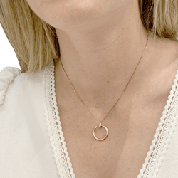 Collier Pendentif CARTIER "Juste un Clou" en or rose et diamants - Castafiore
