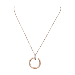 Necklace Cartier, "Juste un Clou", rose gold and diamonds.