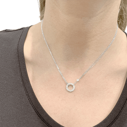 Collier Pendentif CARTIER "Love" en or blanc et diamants - Castafiore