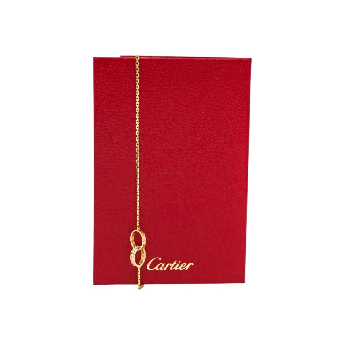Collier Pendentif CARTIER "Love" en or rose et diamants - Castafiore