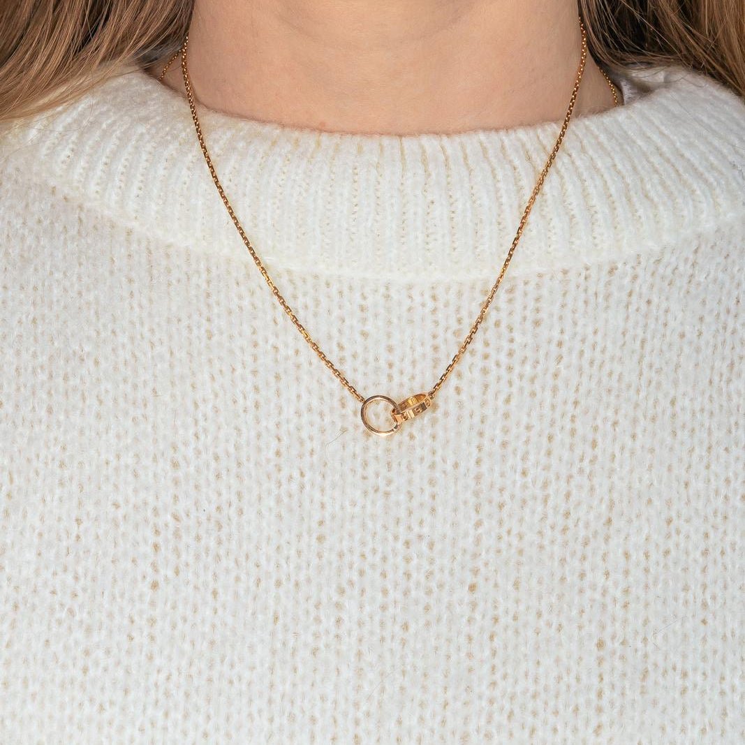 Cartier Necklace Love Or rose diamond