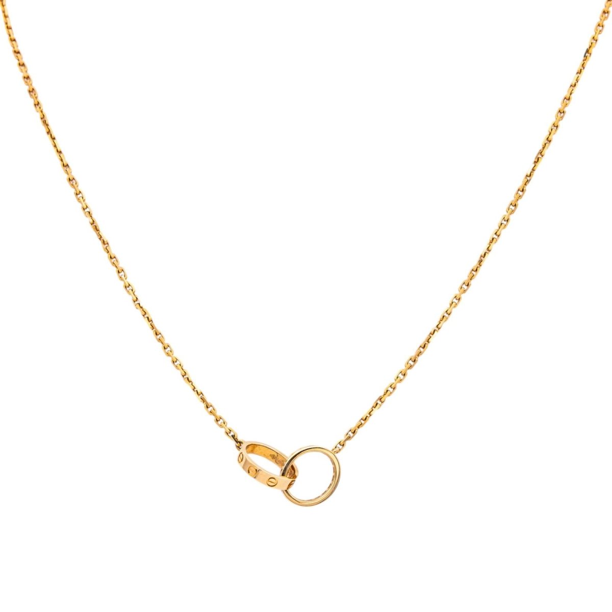 Collier Pendentif CARTIER "Love" en or rose et diamants - Castafiore