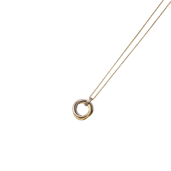 Necklace Cartier, "Trinity", three golds, diamonds.