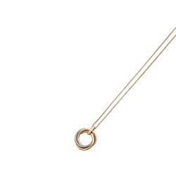 Necklace Cartier, "Trinity", three golds, diamonds.