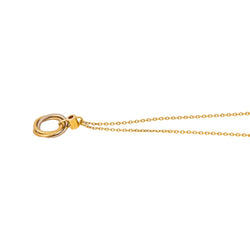 Collier Pendentif CARTIER "Trinity" en or blanc, or jaune, or rose et saphir - Castafiore