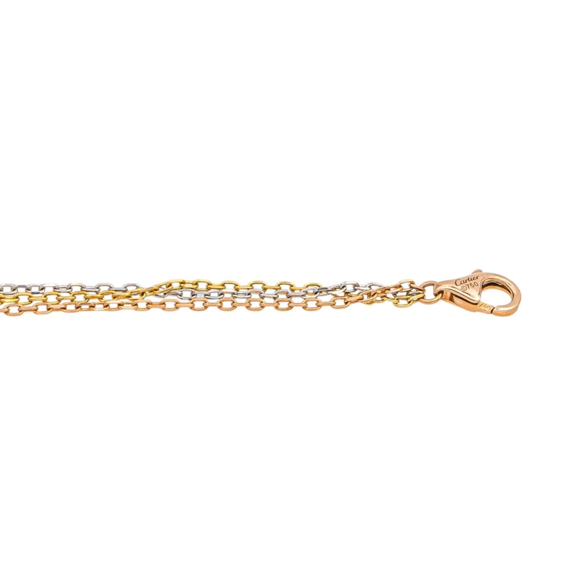 Cartier Necklace Trinity Rose gold diamond