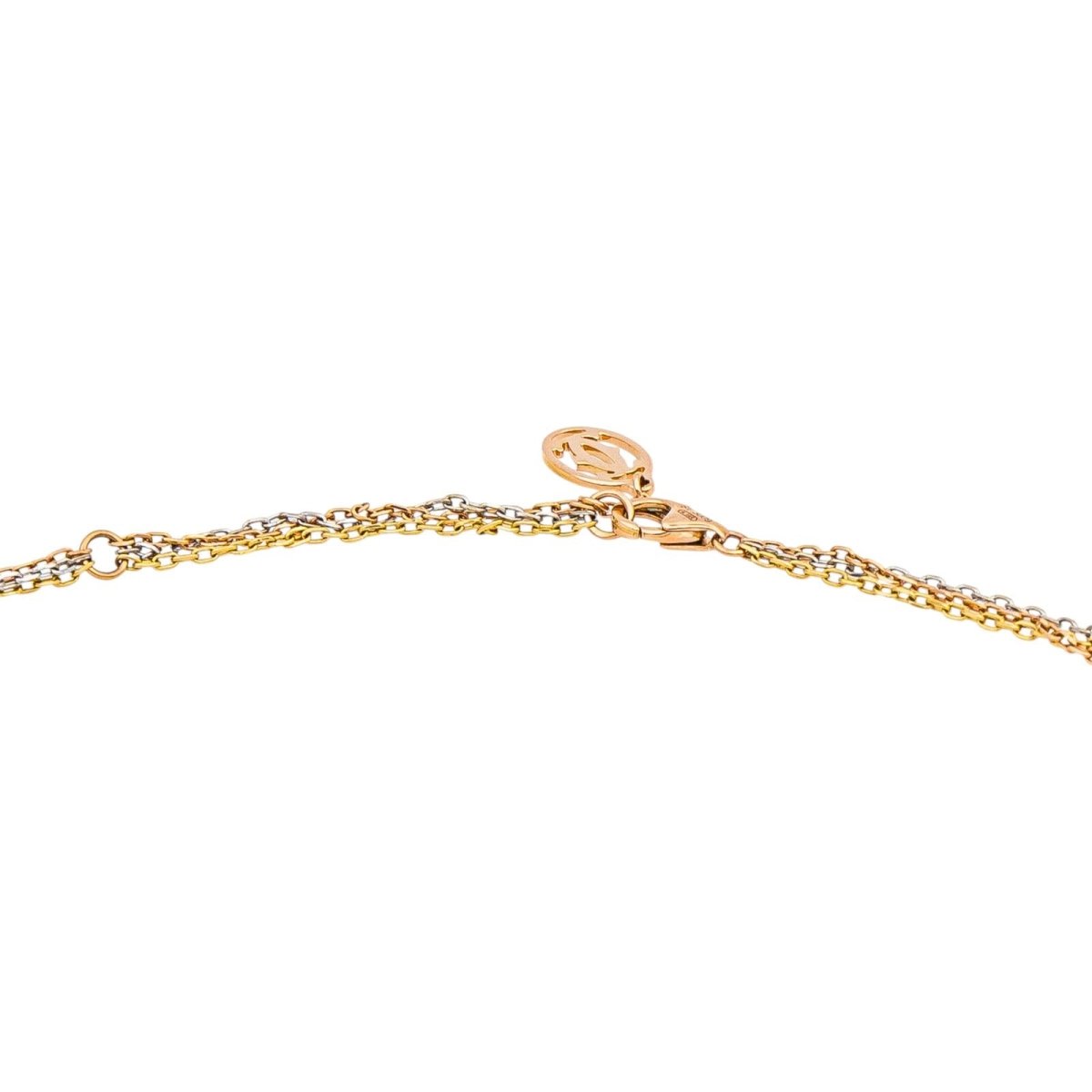 Cartier Necklace Trinity Rose gold diamond