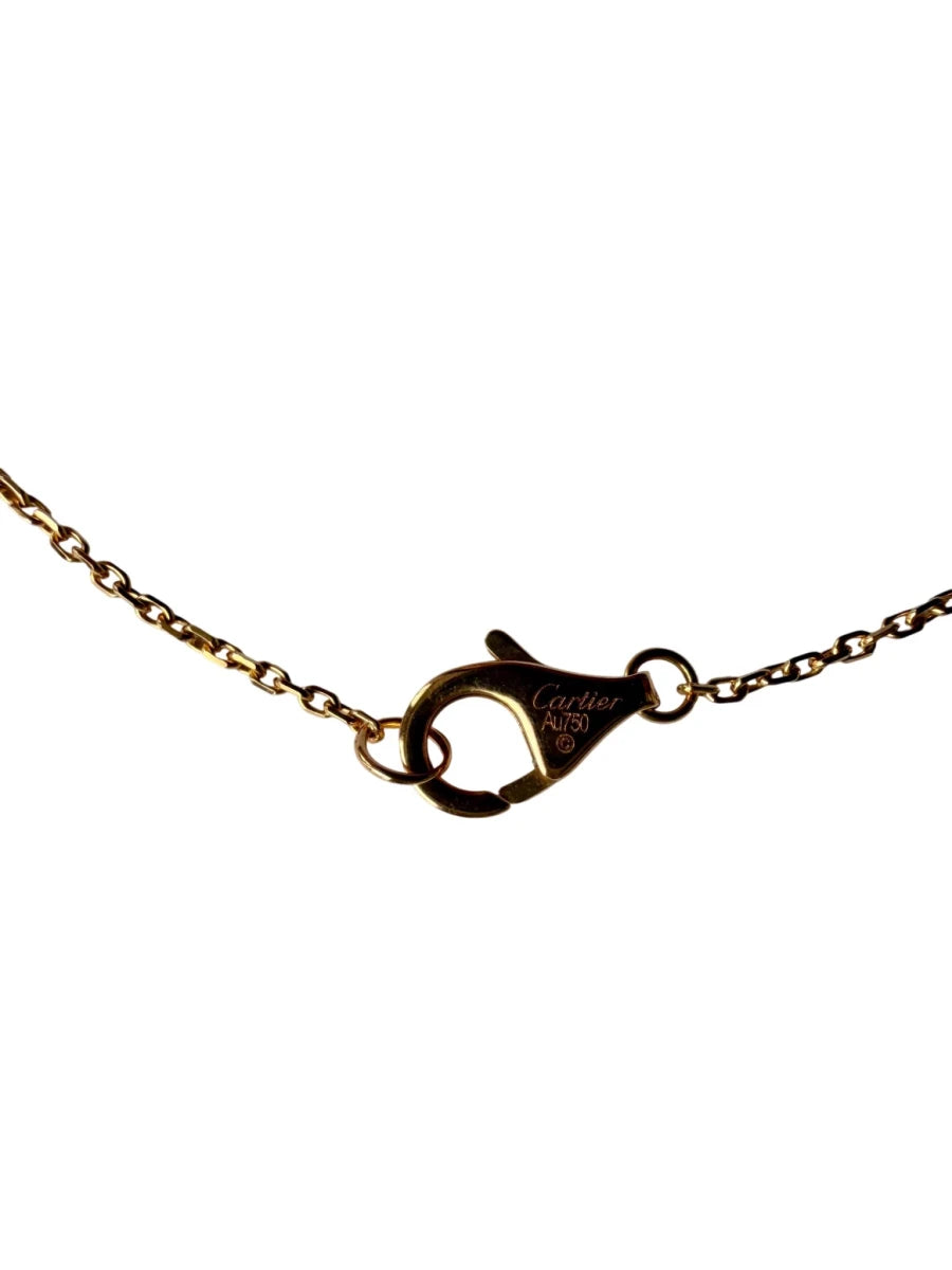 Collier Pendentif CARTIER "Trinity Mini" en or blanc, or jaune, or rose et saphir - Castafiore
