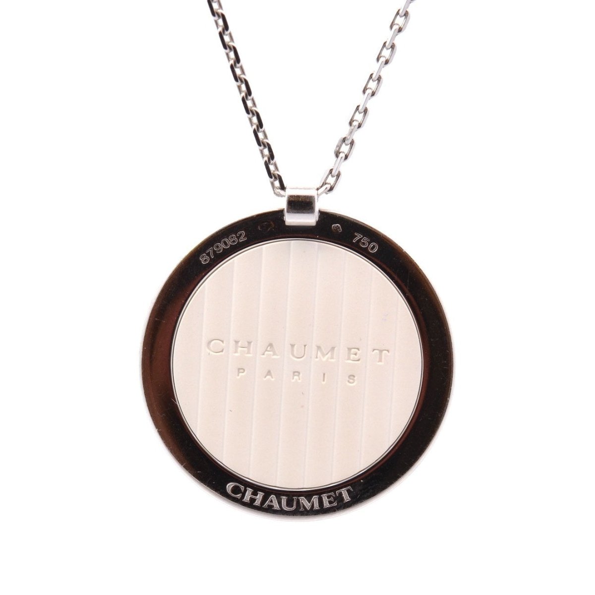 Necklace Chaumet Class One diamonds and enamel