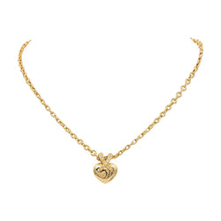 Collier Pendentif CHAUMET "Coeur Lien" en or jaune et diamants - Castafiore