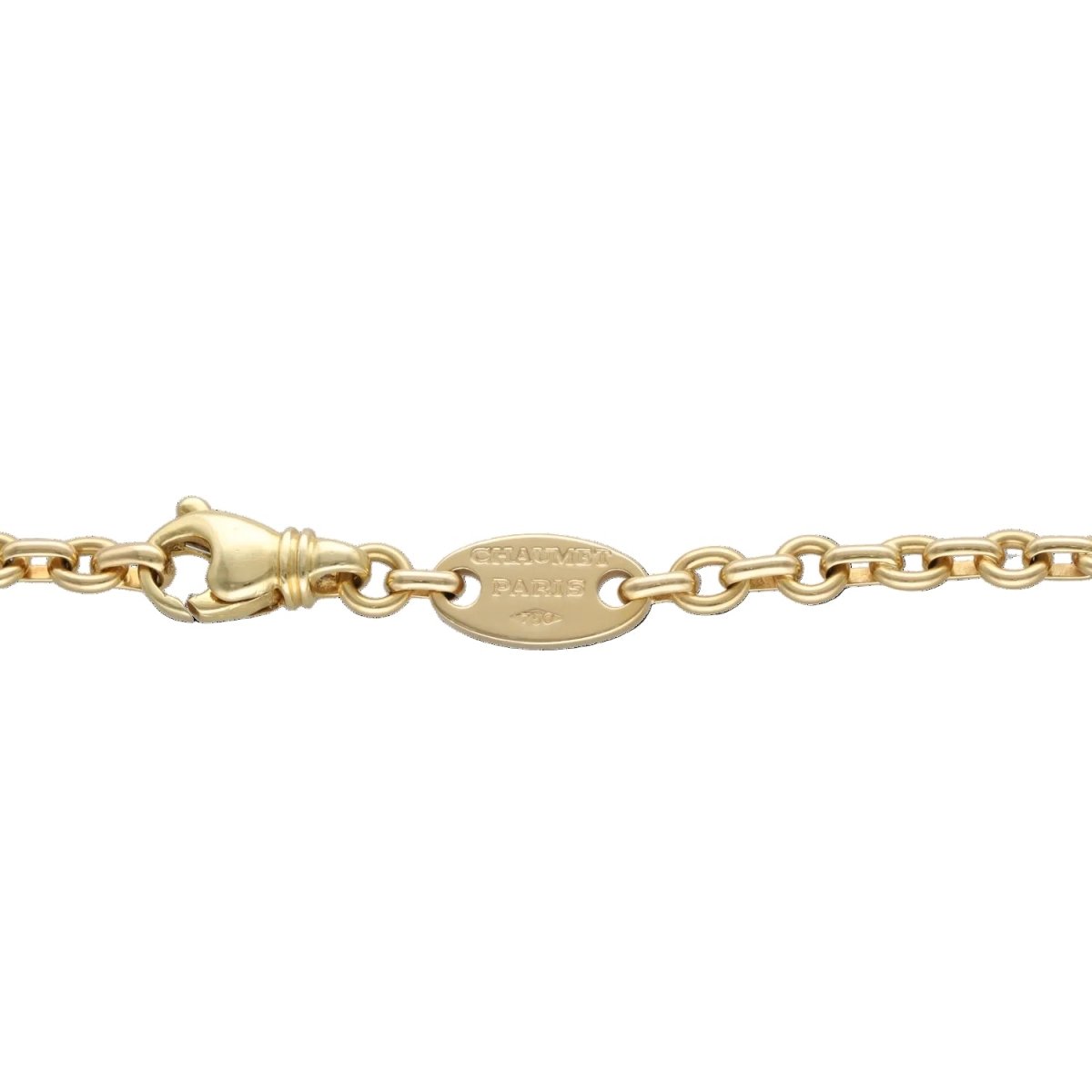 Necklace pendant Chaumet Lien Moyen - 18k yellow gold - diamonds 0.10 ct