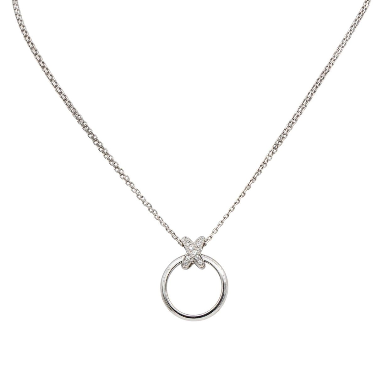 Chaumet Necklace  White gold links  diamond
