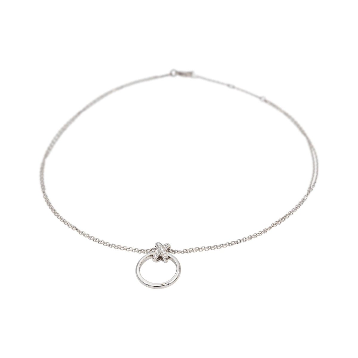 Chaumet Necklace  White gold links  diamond