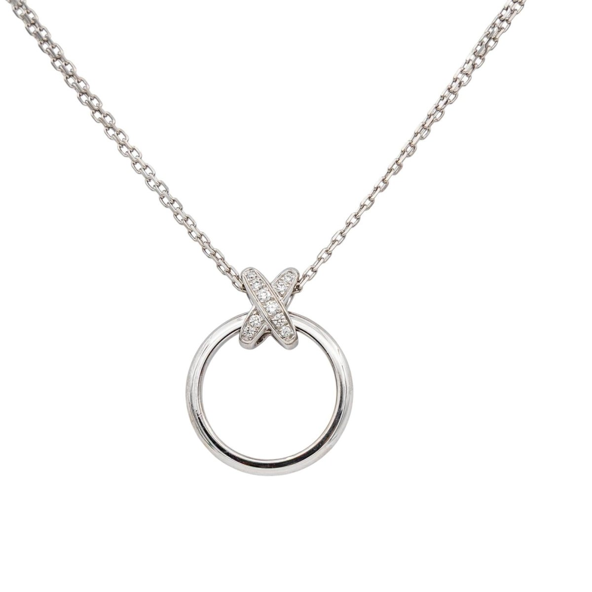 Chaumet Necklace  White gold links  diamond