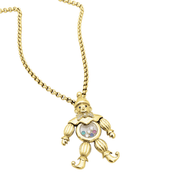 Necklace Chopard, "Happy Clown", yellow gold, colored stones. Large model.