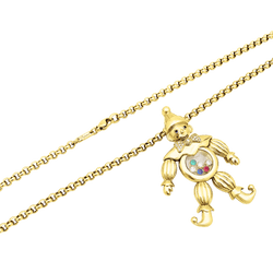 Necklace Chopard, "Happy Clown", yellow gold, colored stones. Large model.