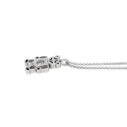 Collier Pendentif CHOPARD "Happy Diamond" en or blanc et diamants - Castafiore
