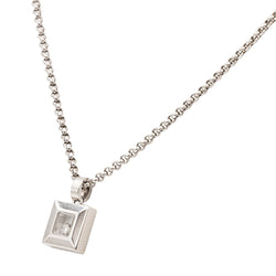 Collier Pendentif CHOPARD "Happy Diamonds" en or blanc et diamant - Castafiore