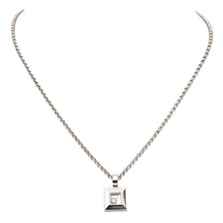 Collier Pendentif CHOPARD "Happy Diamonds" en or blanc et diamant - Castafiore