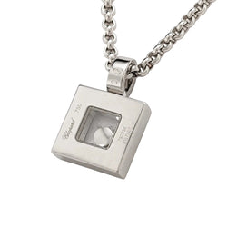 Collier Pendentif CHOPARD "Happy Diamonds" en or blanc et diamant - Castafiore