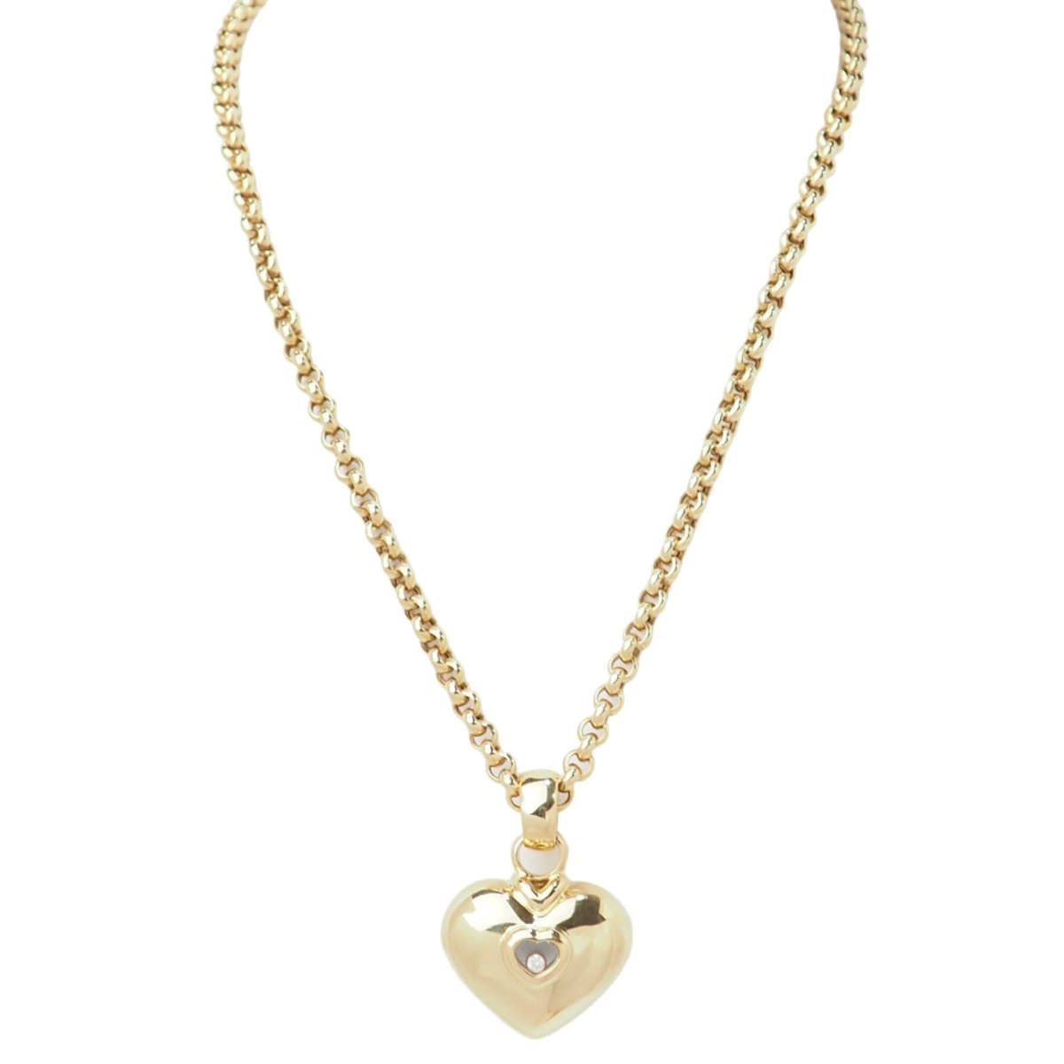 Collier Pendentif CHOPARD "Happy Diamonds" en or jaune et diamant - Castafiore