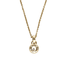 Collier Pendentif CHOPARD "Happy Diamonds" en or jaune et diamants - Castafiore