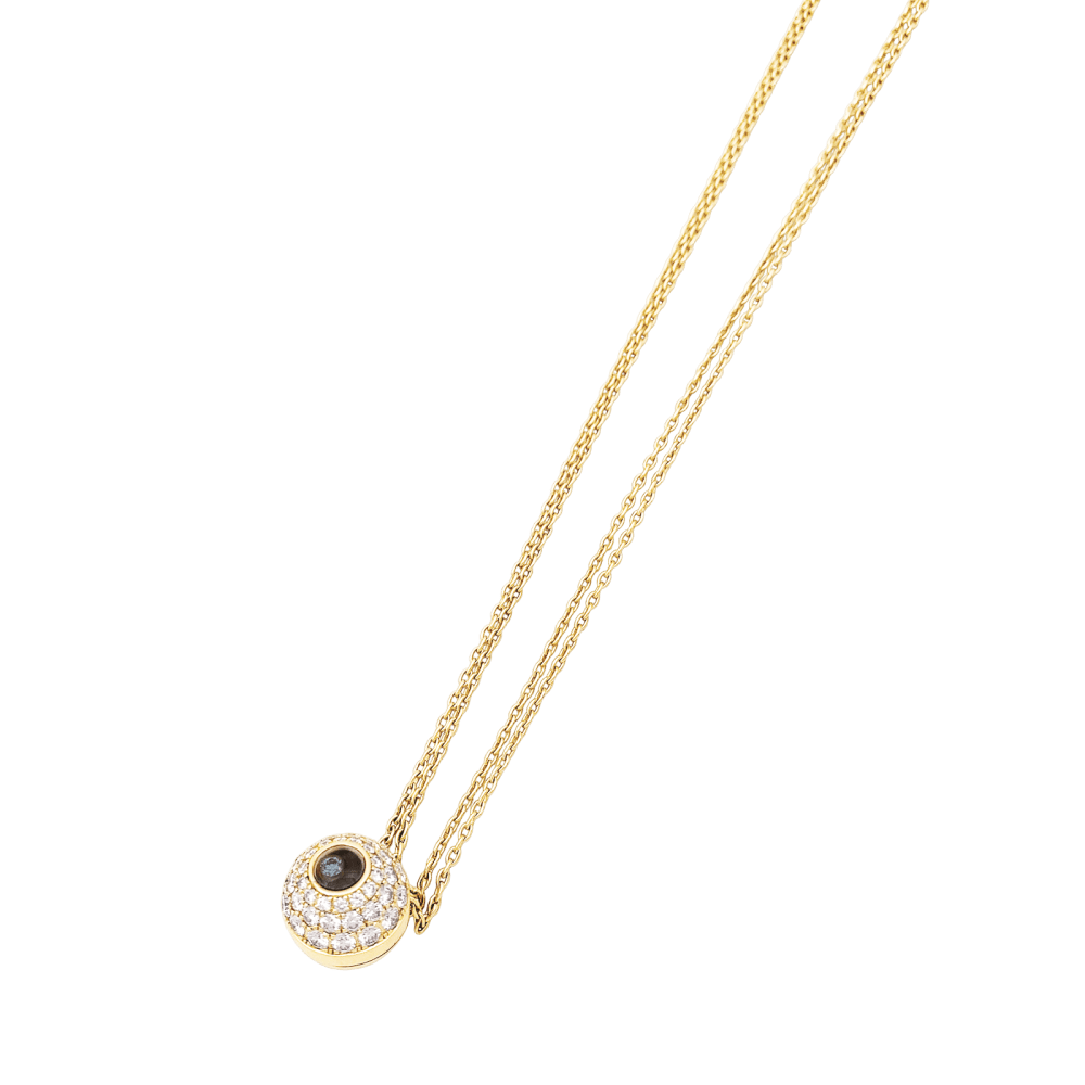 Collier Pendentif CHOPARD "Happy Spirit" en or jaune et diamants - Castafiore