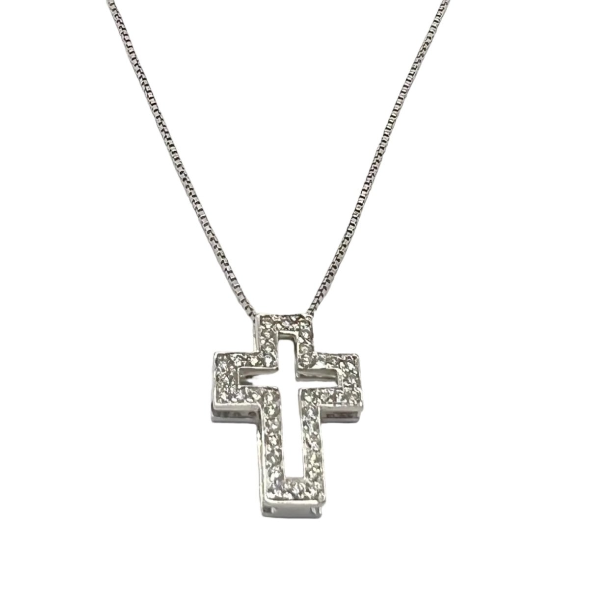 Collier Pendentif COPPINI en or blanc et diamants - Castafiore