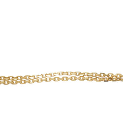 Collier pendentif croix en or jaune et grenats - Castafiore