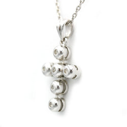 Collier Pendentif Croix - Or blanc & Diamants - Castafiore