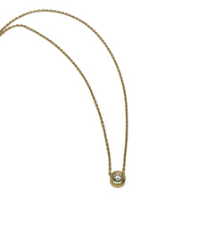 Collier - Pendentif diamant 0,25cts or jaune - Castafiore