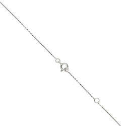Collier pendentif diamant 0,57 Ct K - VS en or gris 18 Cts. 42 cm. - Castafiore