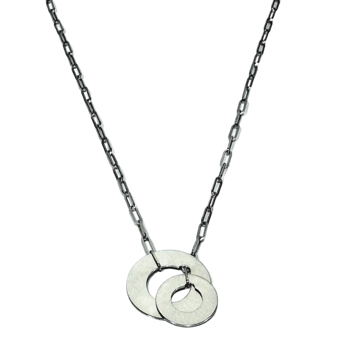 Collier Pendentif DINH VAN "Cible" en or blanc - Castafiore