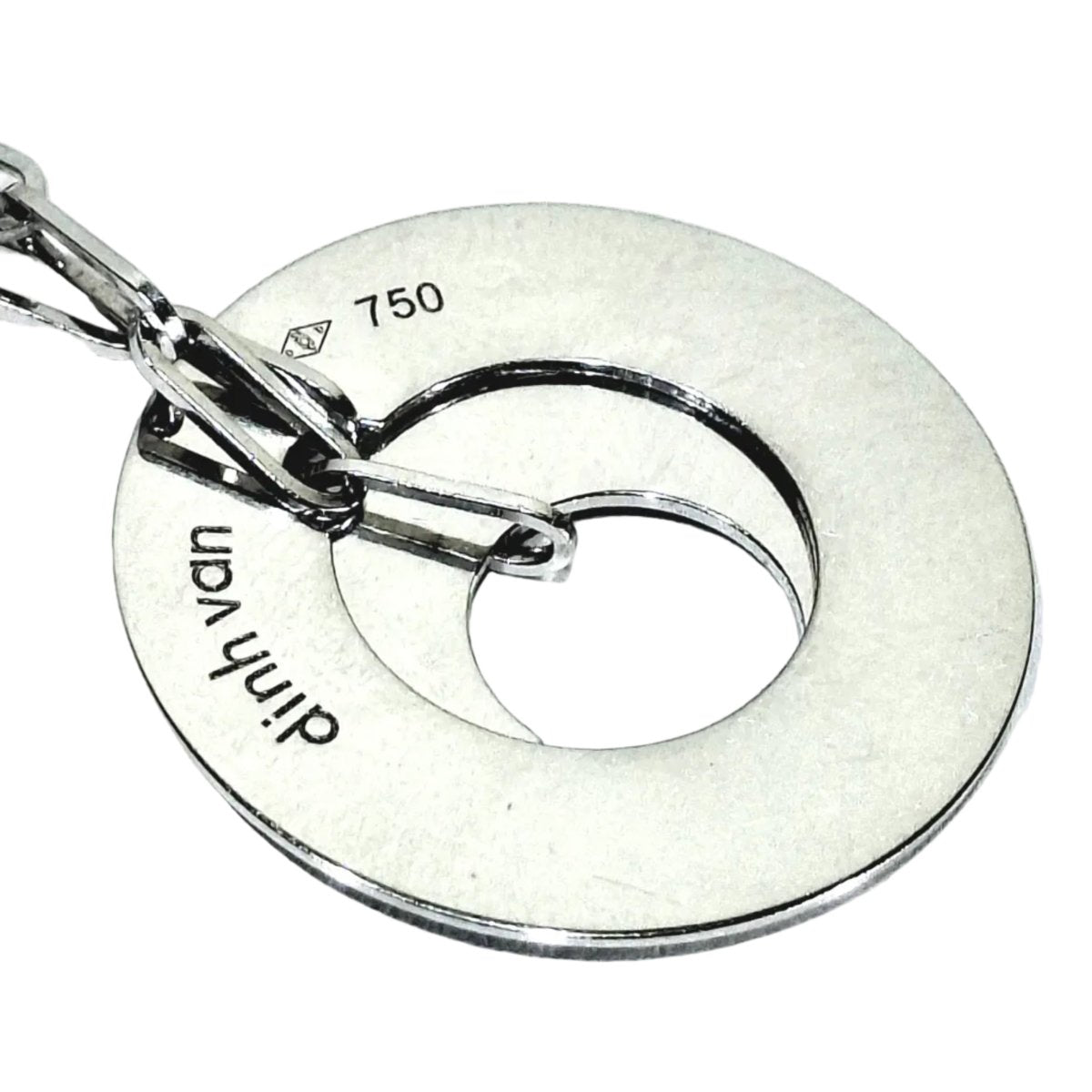 Collier Pendentif DINH VAN "Cible" en or blanc - Castafiore