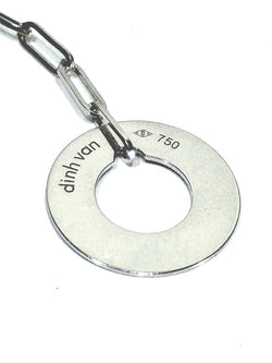 Collier Pendentif DINH VAN "Cible" en or blanc - Castafiore