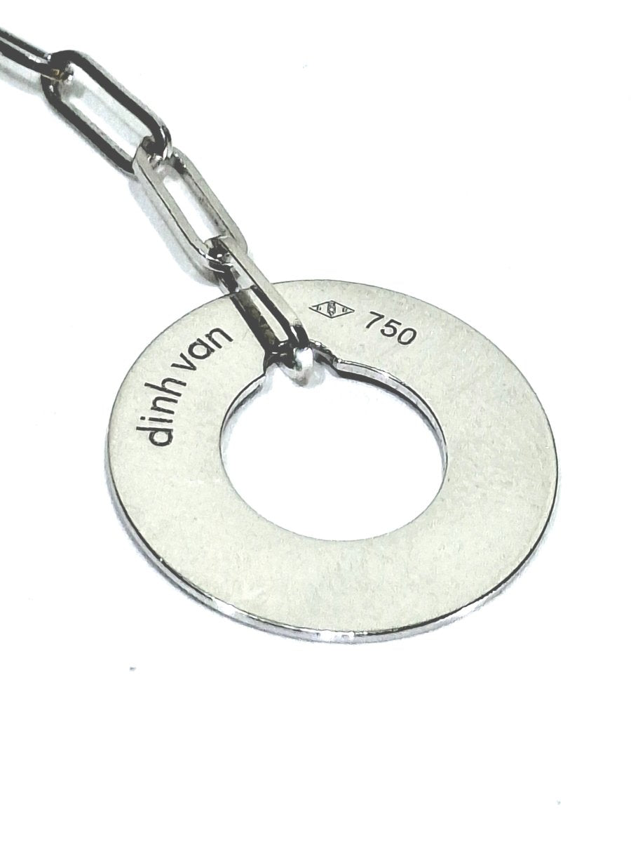 Collier Pendentif DINH VAN "Cible" en or blanc - Castafiore