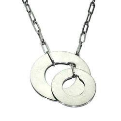 Collier Pendentif DINH VAN "Cible" en or blanc - Castafiore