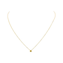 Collier Pendentif DINH VAN "Cube" en or jaune et saphir - Castafiore