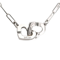 Collier Pendentif DINH VAN en or blanc et diamants - Castafiore