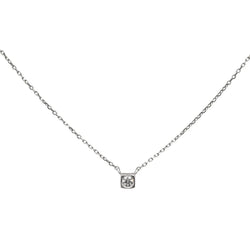 Collier Pendentif DINH VAN "Le Cube" en or blanc et diamant - Castafiore