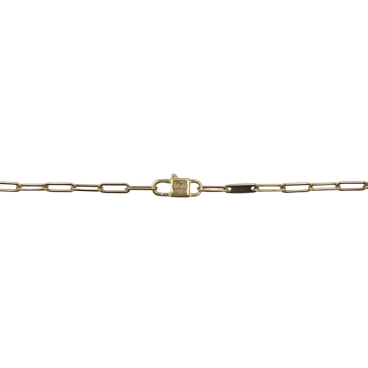 Collier Pendentif DINH VAN "Menottes R10" en or jaune et lapis lazuli - Castafiore