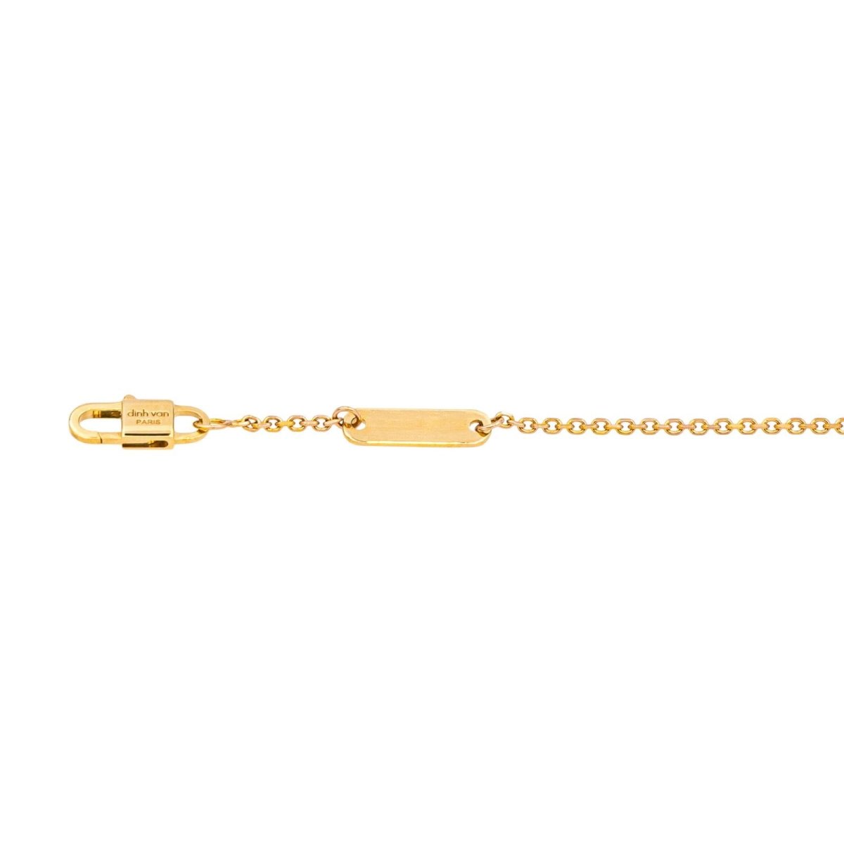 Dinh Van Necklace Pulse Yellow gold diamond