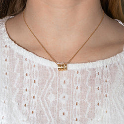 Dinh Van Necklace Pulse Yellow gold diamond