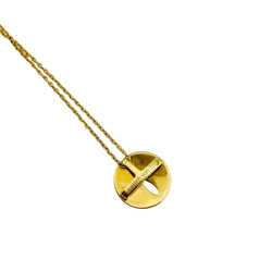 Collier Pendentif DINH VAN "Punaise" en or jaune et diamant - Castafiore